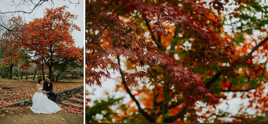 kyoto japan autumn pre wedding photography