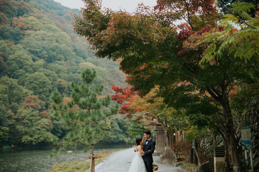 kyoto japan autumn pre wedding photography