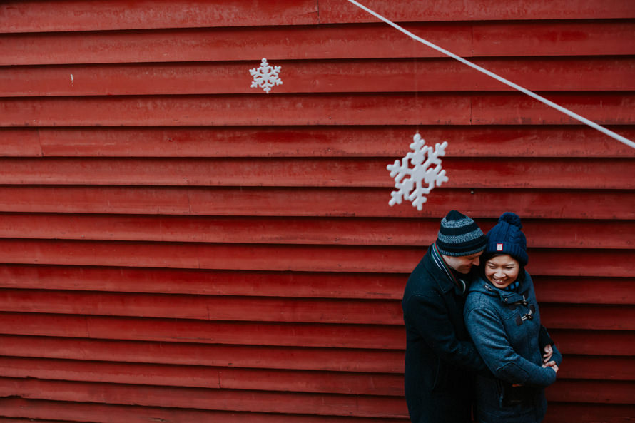 bergen norway winter pre wedding photography