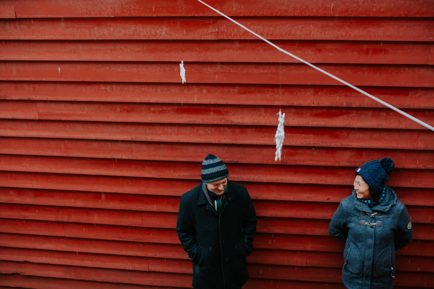 bergen norway winter pre wedding photography