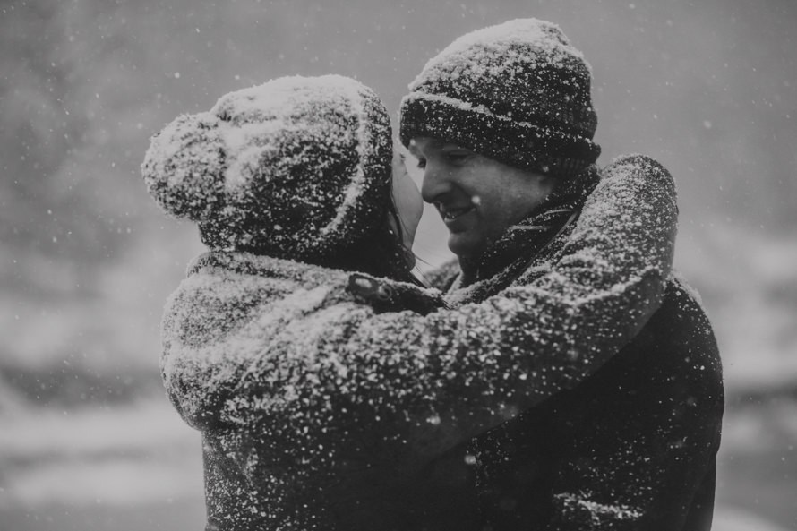 bergen norway winter pre wedding photography