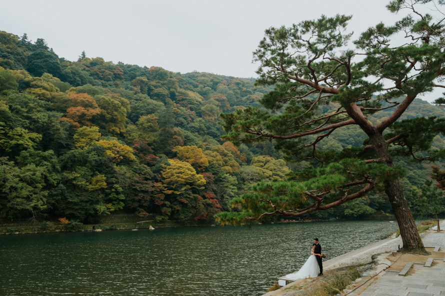 kyoto japan autumn pre wedding photography