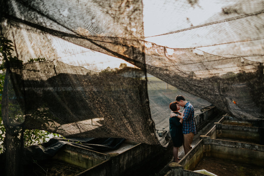 abandoned fish farm singapore pre wedding photography