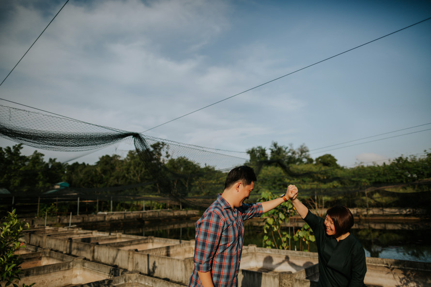 abandoned fish farm singapore pre wedding photography