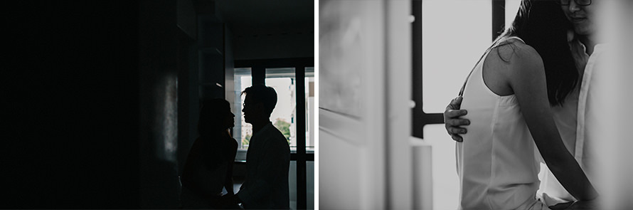 intimate at home singapore pre wedding photography