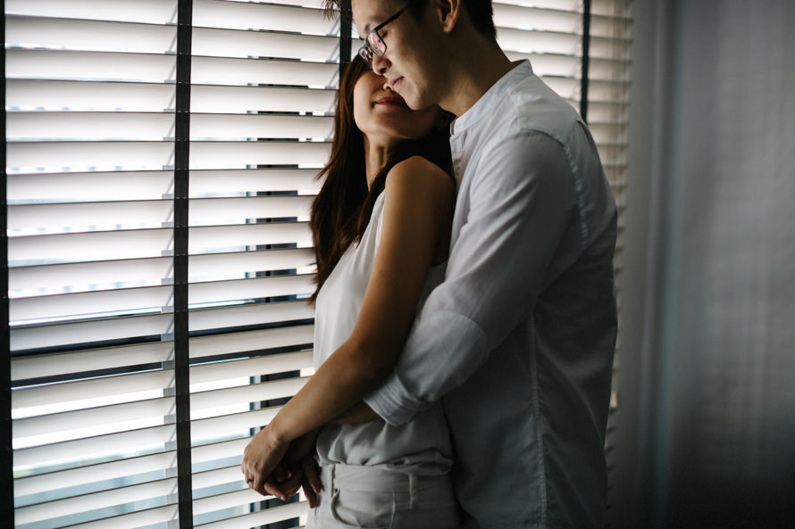 intimate at home singapore pre wedding photography