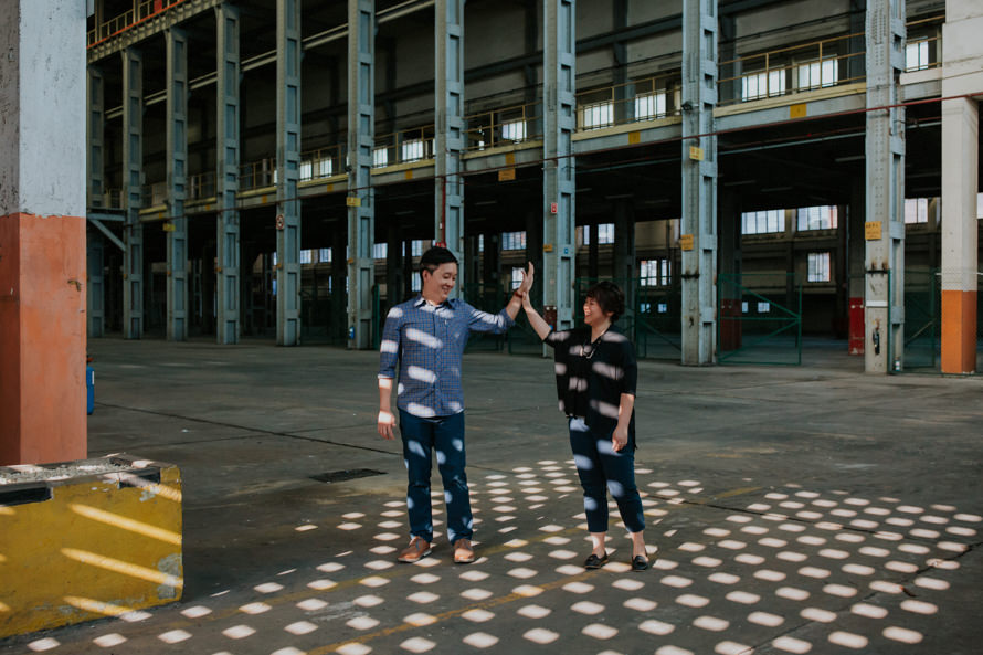 abandoned warehouse singapore pre wedding photography