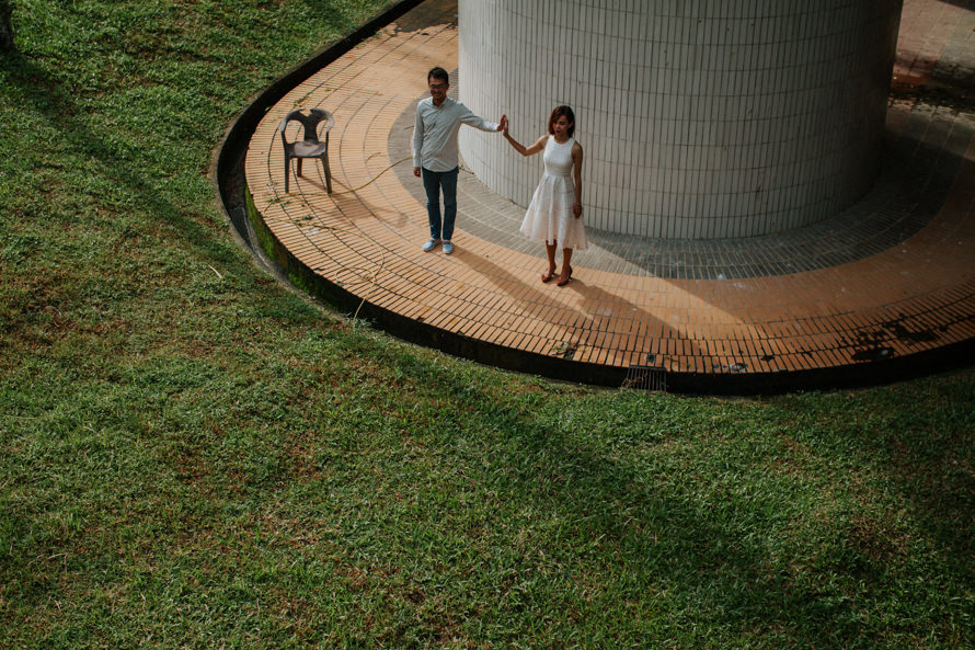 abandoned sports complex singapore pre wedding photography