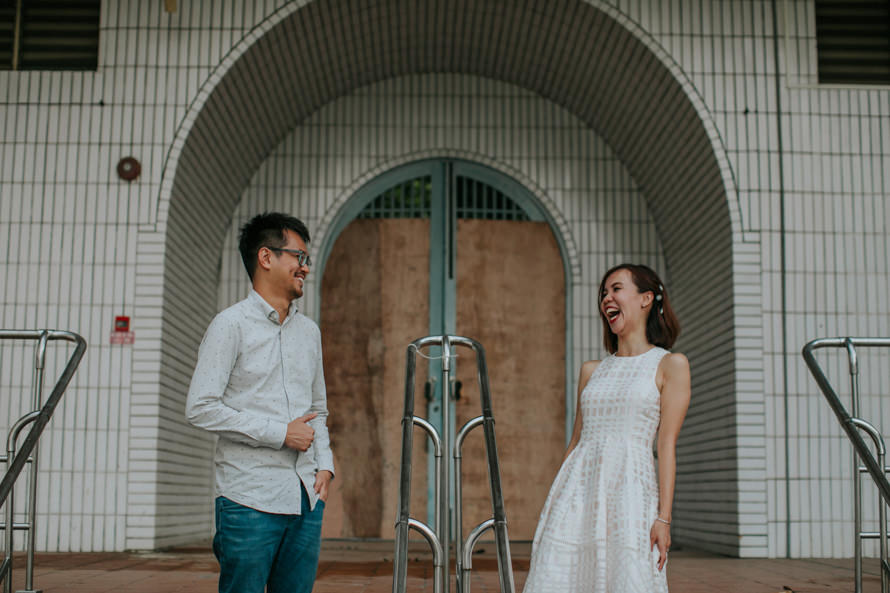 abandoned sports complex singapore pre wedding photography