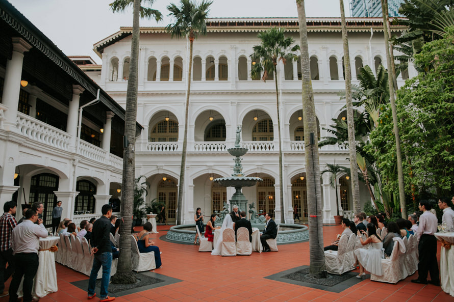 Raffles Hotel Singapore Wedding Photography