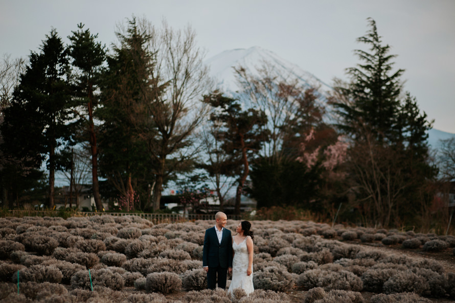 Mount Fuji Tokyo Japan Sakura Pre Wedding Photography