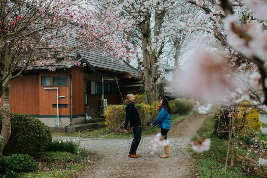 Mount Fuji Tokyo Japan Sakura Pre Wedding Photography