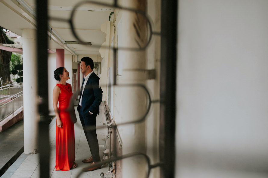 abandoned estate singapore pre wedding photography