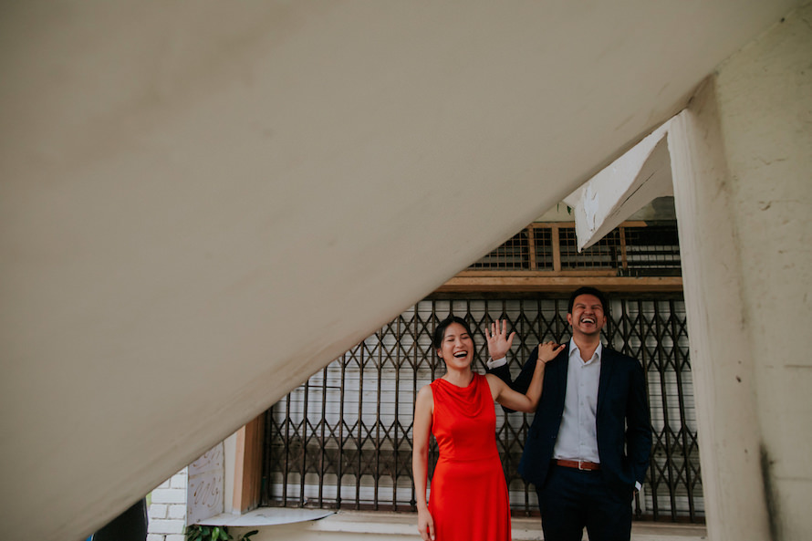 abandoned estate singapore pre wedding photography