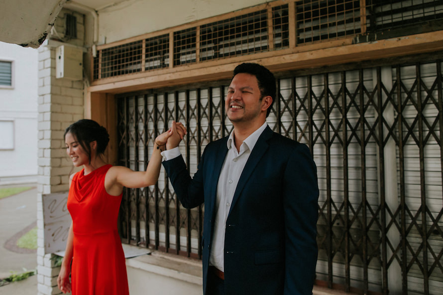abandoned estate singapore pre wedding photography