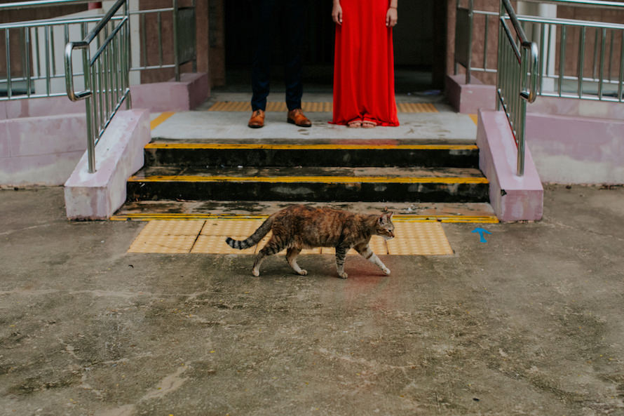abandoned estate singapore pre wedding photography