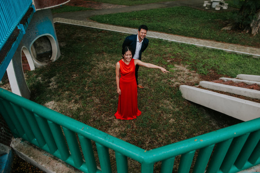 abandoned estate singapore pre wedding photography