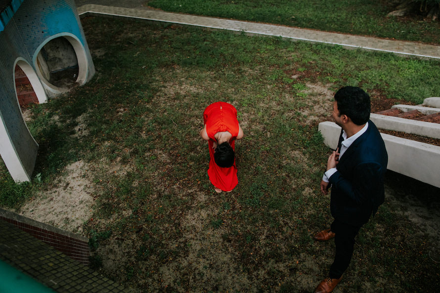 abandoned estate singapore pre wedding photography