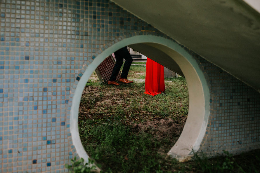 abandoned estate singapore pre wedding photography