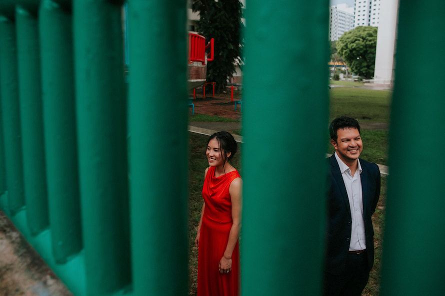abandoned estate singapore pre wedding photography