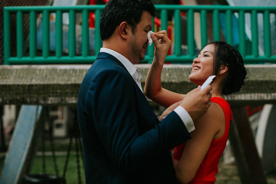 abandoned estate singapore pre wedding photography