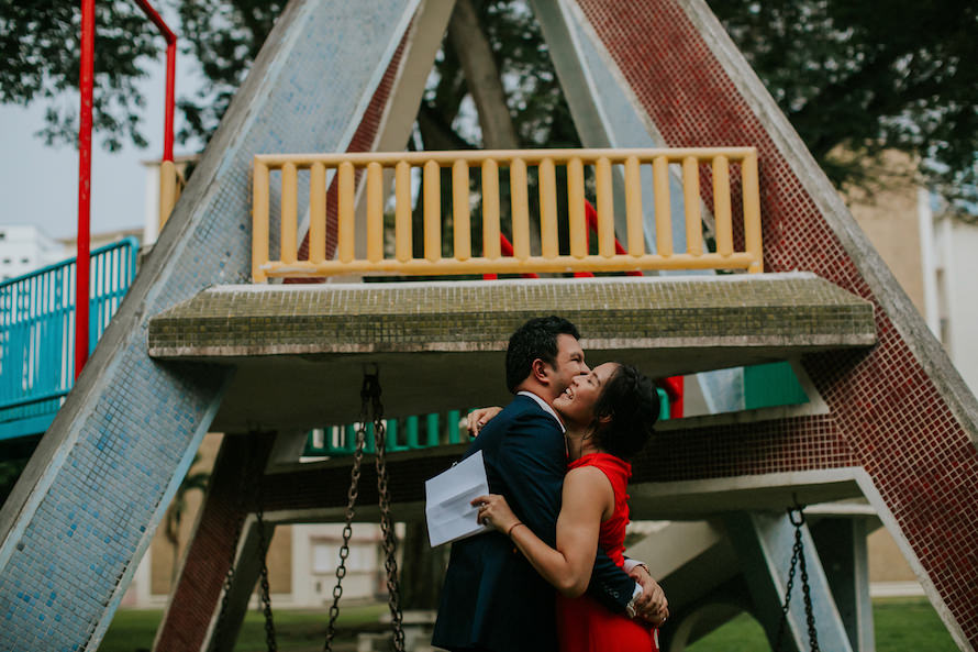 abandoned estate singapore pre wedding photography