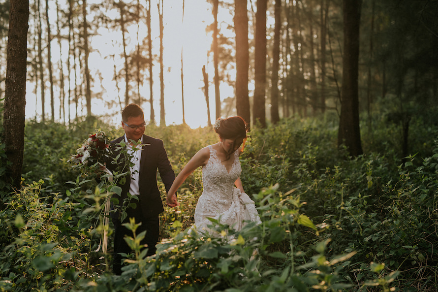 Rustic Woodlands Singapore Pre Wedding Photography