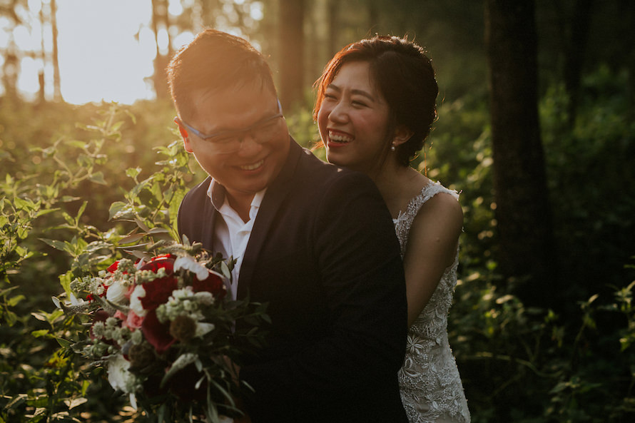 Rustic Woodlands Singapore Pre Wedding Photography