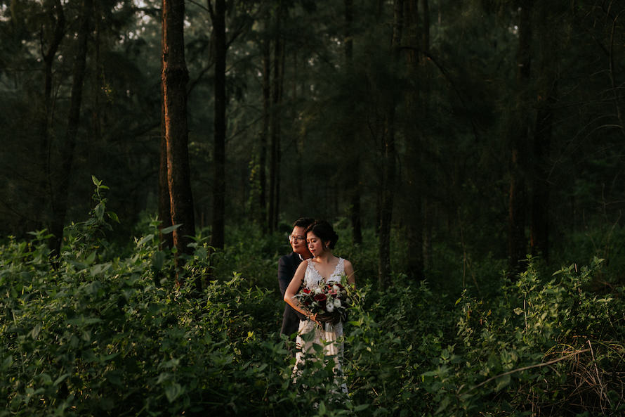 Rustic Woodlands Singapore Pre Wedding Photography