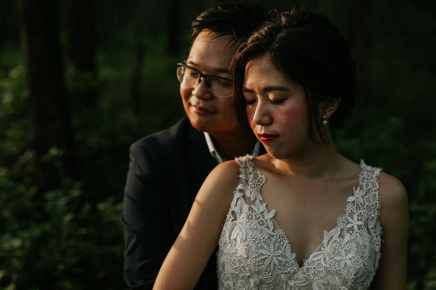 Rustic Woodlands Singapore Pre Wedding Photography