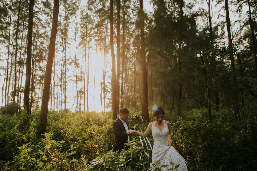 Rustic Woodlands Singapore Pre Wedding Photography