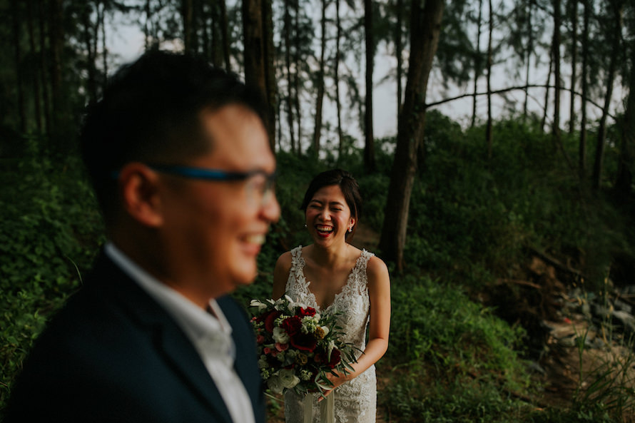Rustic Woodlands Singapore Pre Wedding Photography