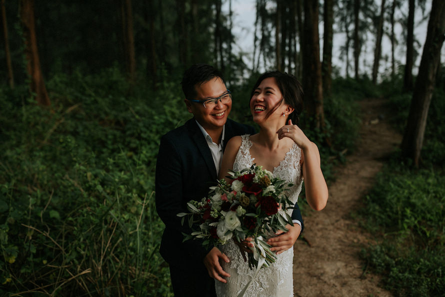 Rustic Woodlands Singapore Pre Wedding Photography