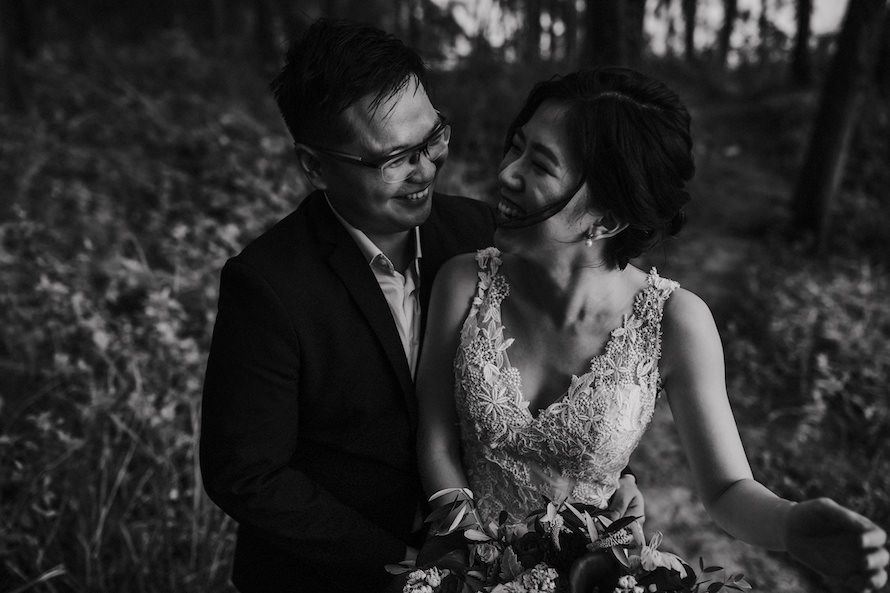 Rustic Woodlands Singapore Pre Wedding Photography