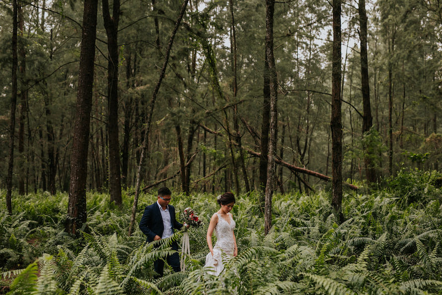 Rustic Woodlands Singapore Pre Wedding Photography