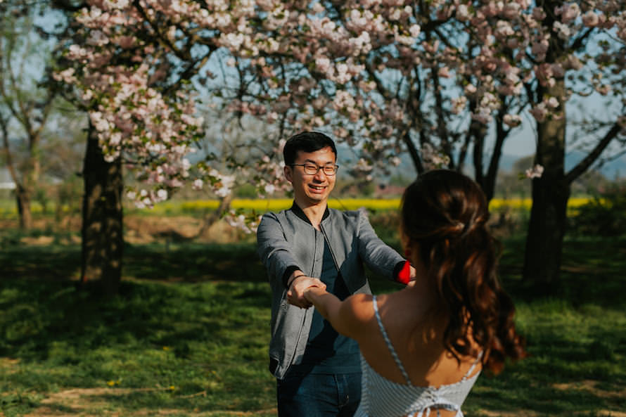 Nagano Springtime Prewedding Photography