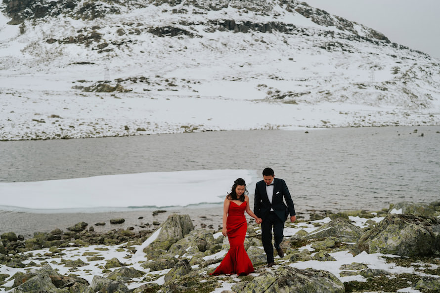 Norway Campervan Prewedding Photography