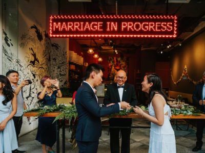 Lester + Eewei // Pizza Face Wedding