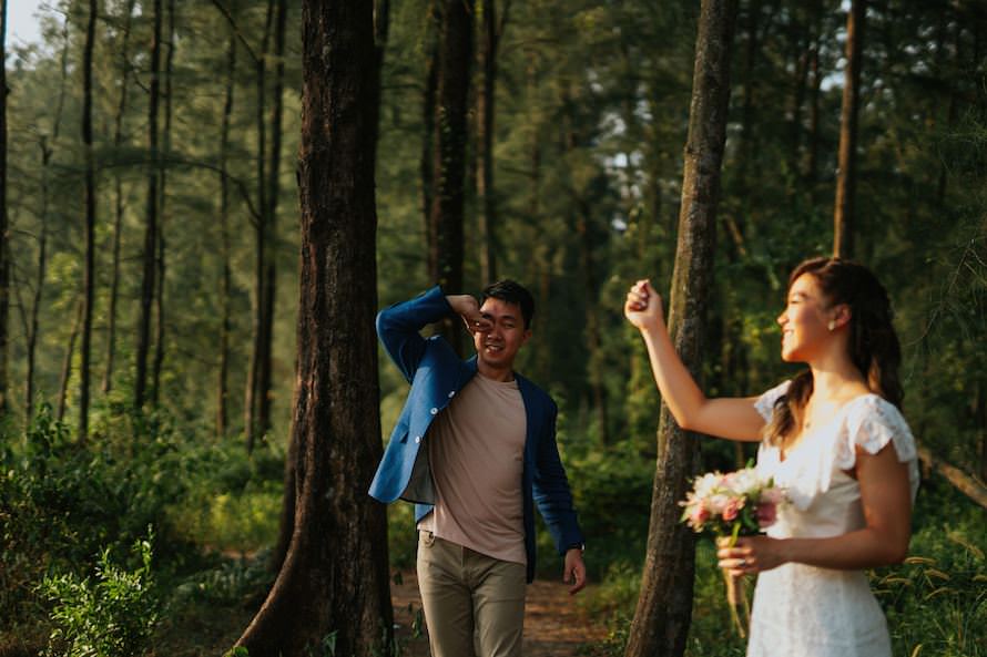 Casual Outdoor Singapore Prewedding Photography