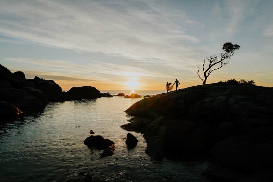 Tasmania Bay Of Fires Prewedding Photography