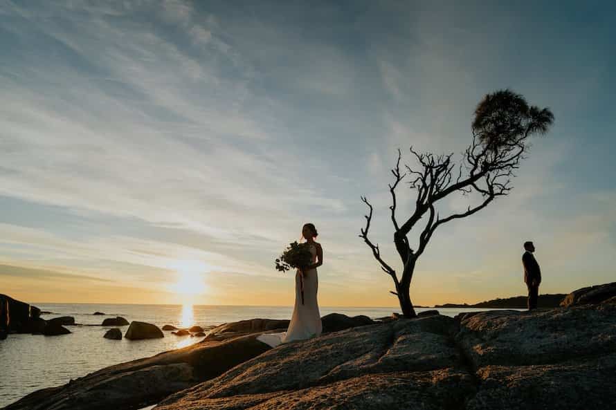 Tasmania Bay Of Fires Prewedding Photography
