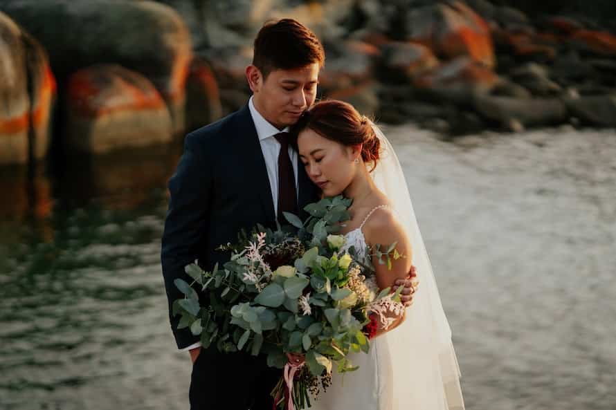 Tasmania Bay Of Fires Prewedding Photography