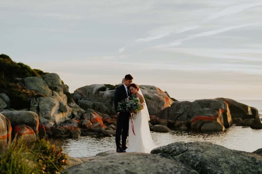 Tasmania Bay Of Fires Prewedding Photography
