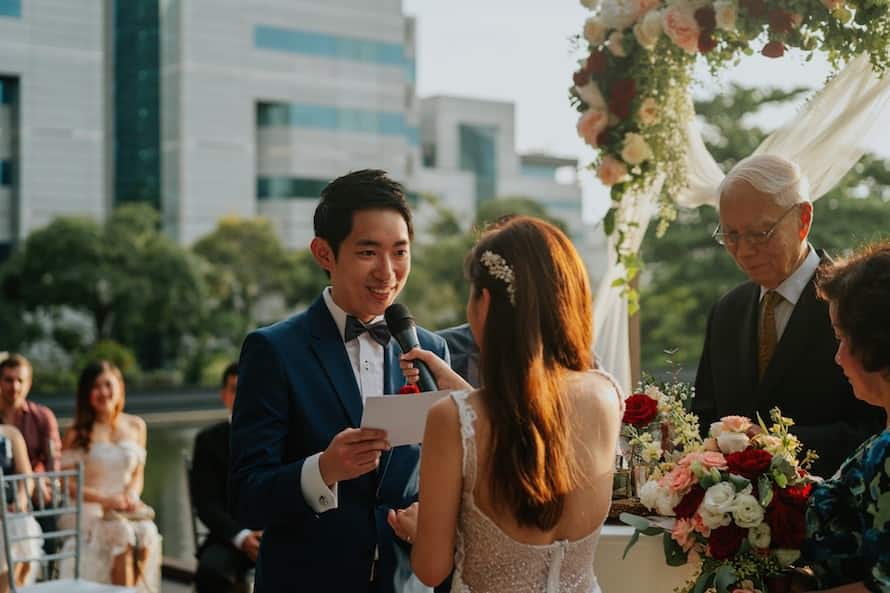 Vineyard Solemnisation Singapore Wedding Photography