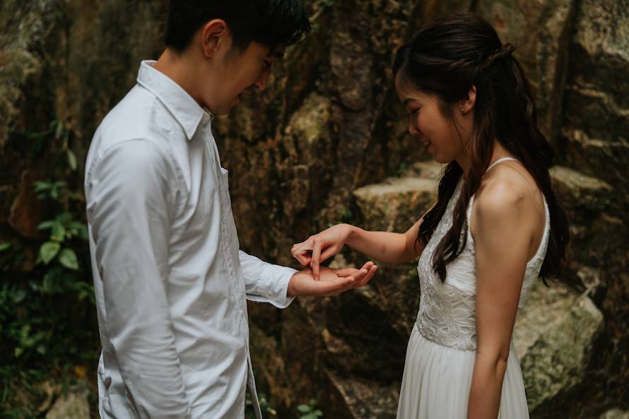Dairy Farm Rock Cliff Singapore Prewedding Photography