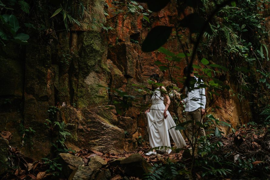 Dairy Farm Rock Cliff Singapore Prewedding Photography