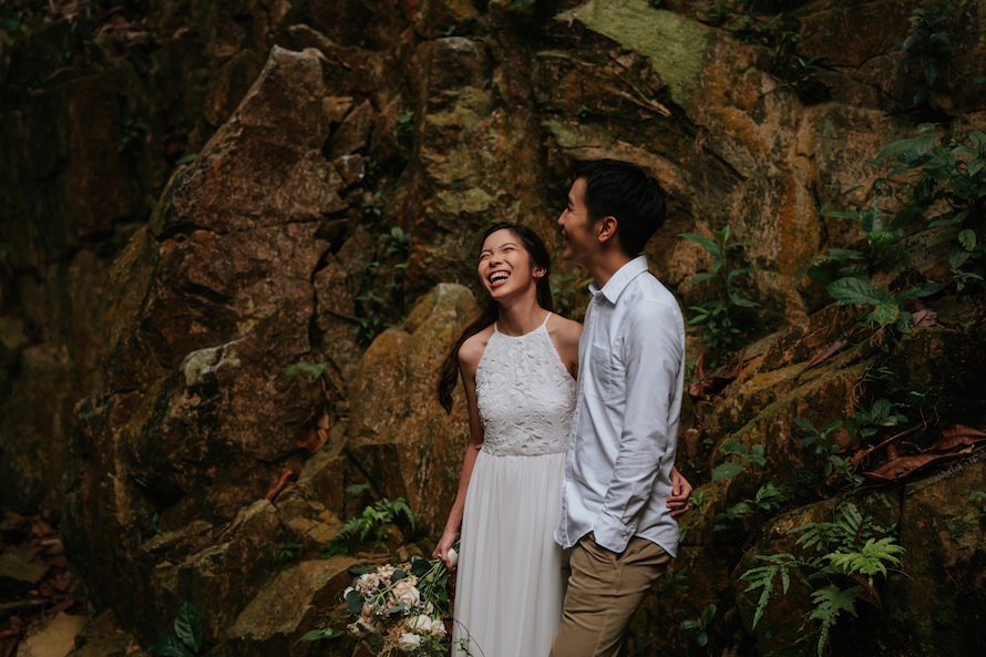 Dairy Farm Rock Cliff Singapore Prewedding Photography