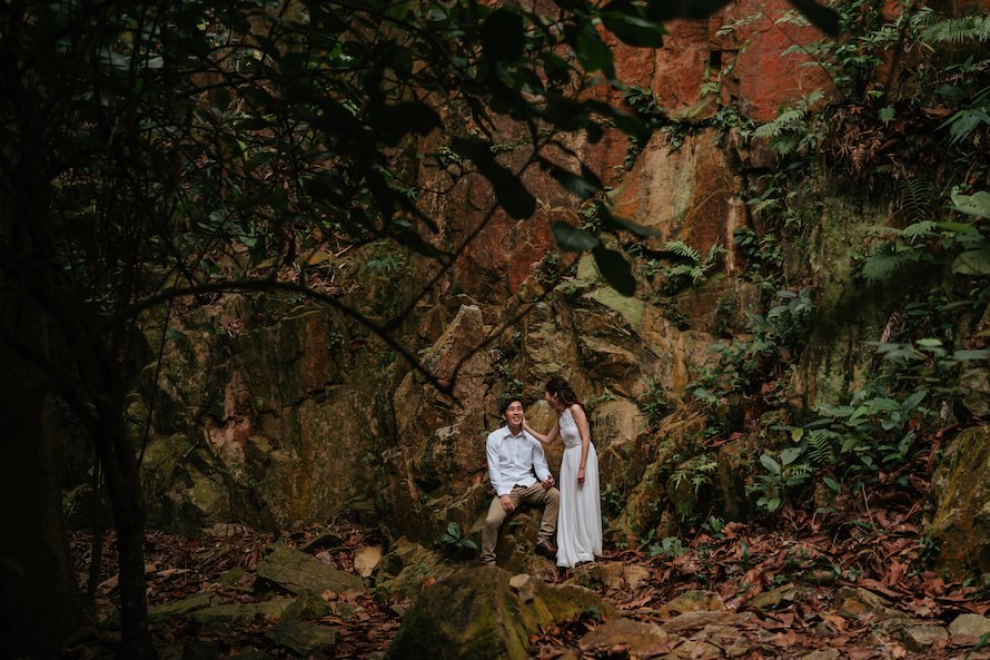 Dairy Farm Rock Cliff Singapore Prewedding Photography