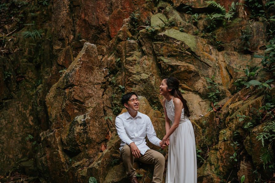 Dairy Farm Rock Cliff Singapore Prewedding Photography