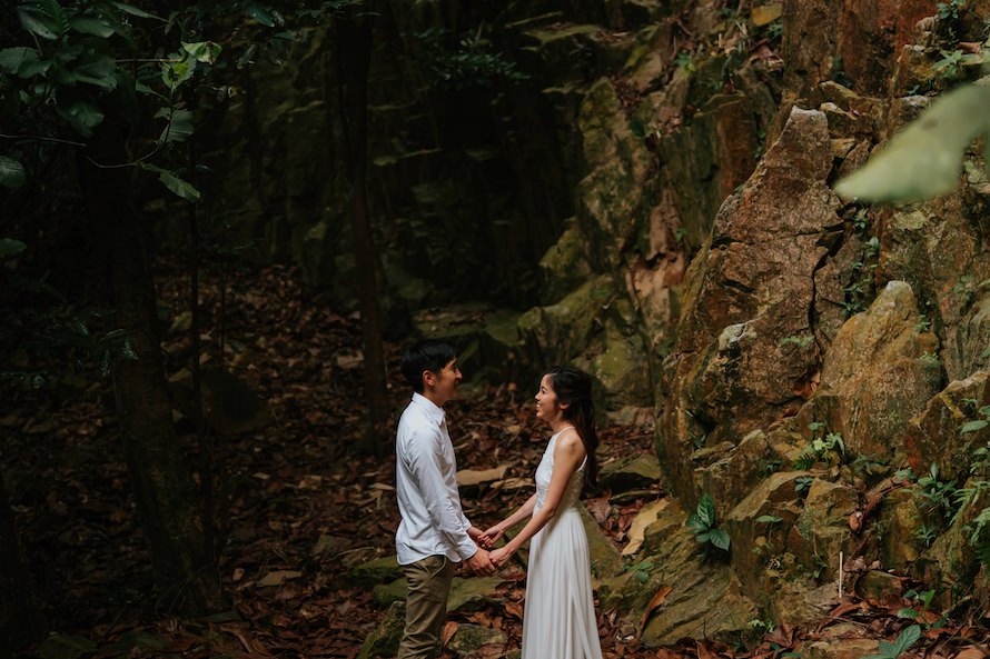 Dairy Farm Rock Cliff Singapore Prewedding Photography